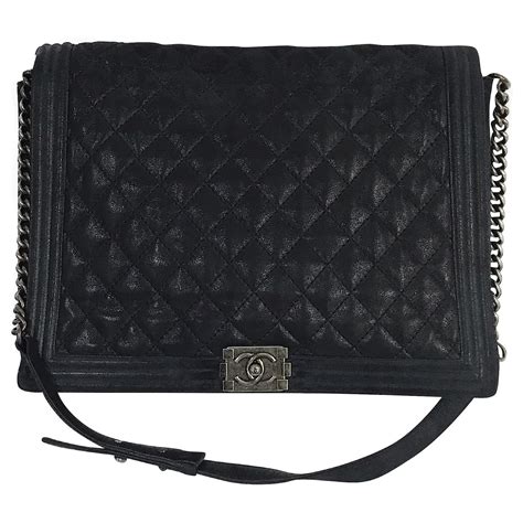 chanel le boy maxi|Chanel boys handbags.